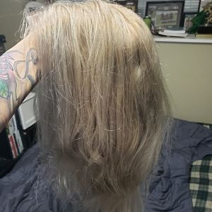 Human hair wig from Etsy